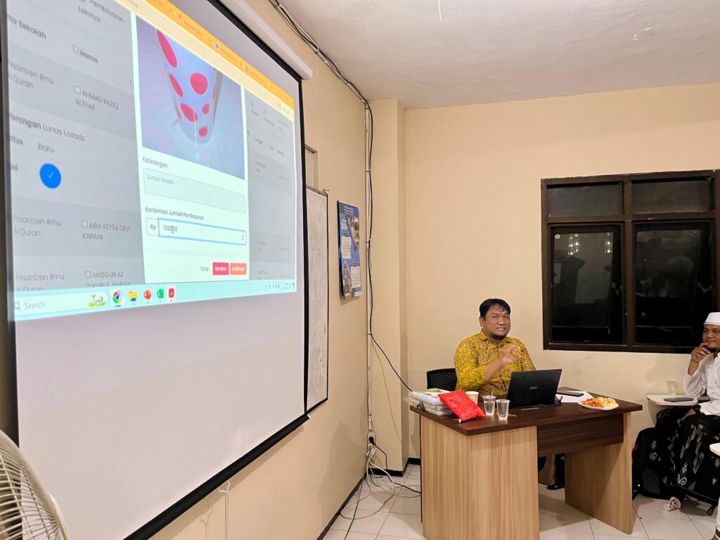Dewan Pengajar Pesantren Ilmu Al Quran melakukan Bimtek Digitalisisasi Pesantren bersama tim Sekolaah.id